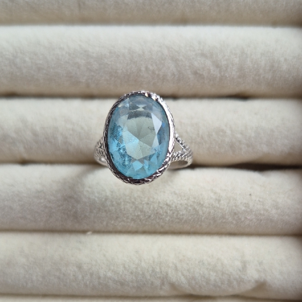 TOCARA Sterling Silver Topaz Colored Ring (J86) - Picture 3 of 5